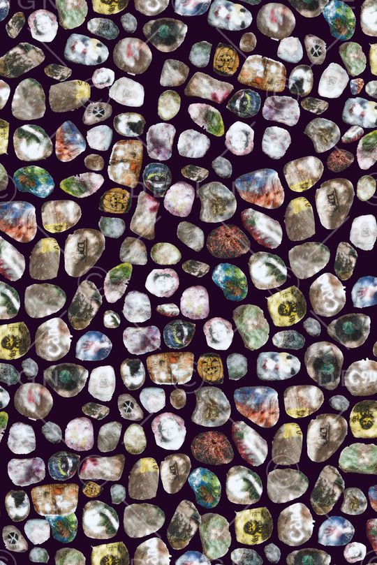 戏曲人物印花华亿平台图片