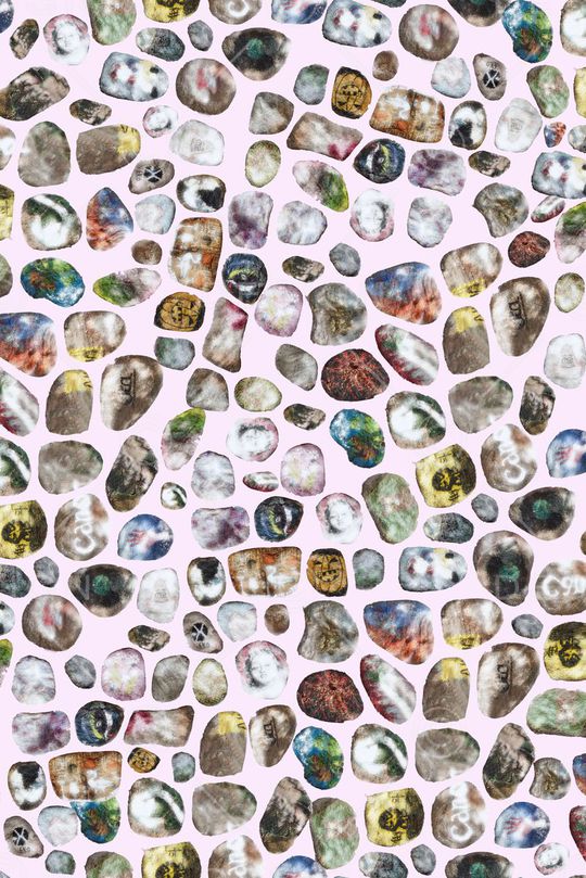 戏曲人物印花华亿平台图片