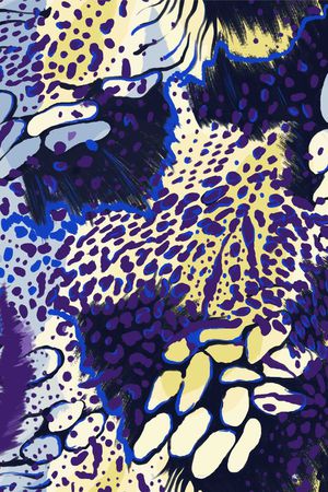 动物纹印花华亿平台图片