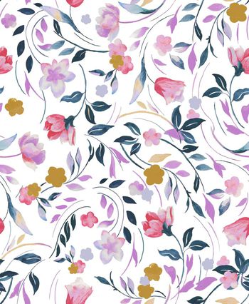 410655-手绘清新花卉   春夏必选