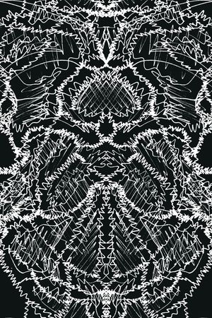 黑白印花华亿平台图片