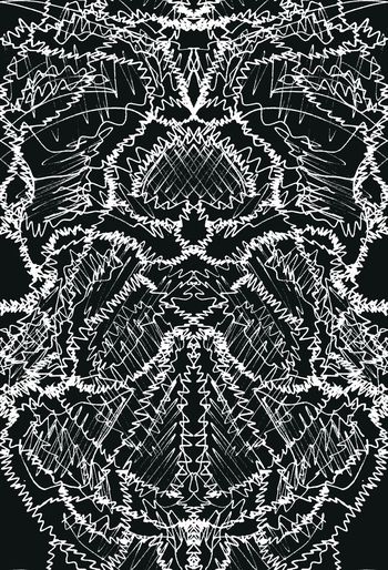 黑白印花华亿平台图片