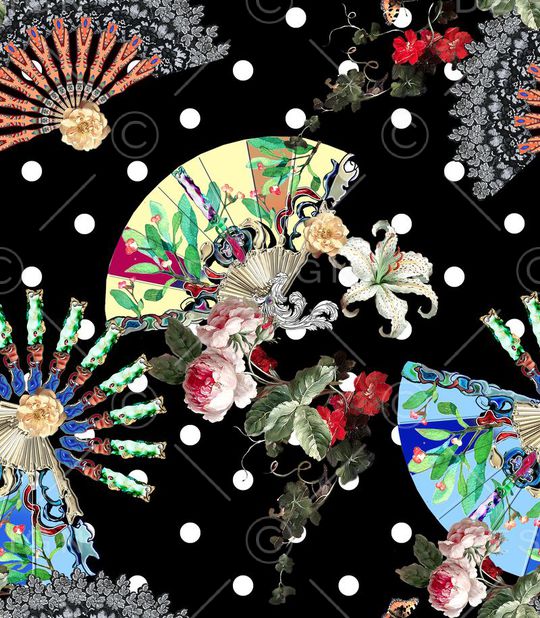 复古印花华亿平台图片