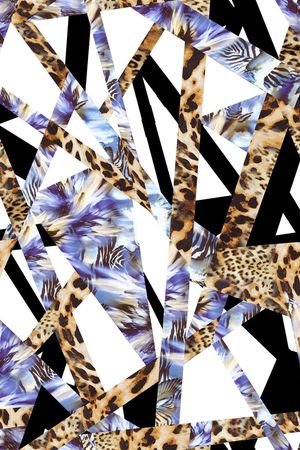 豹纹印花华亿平台图片