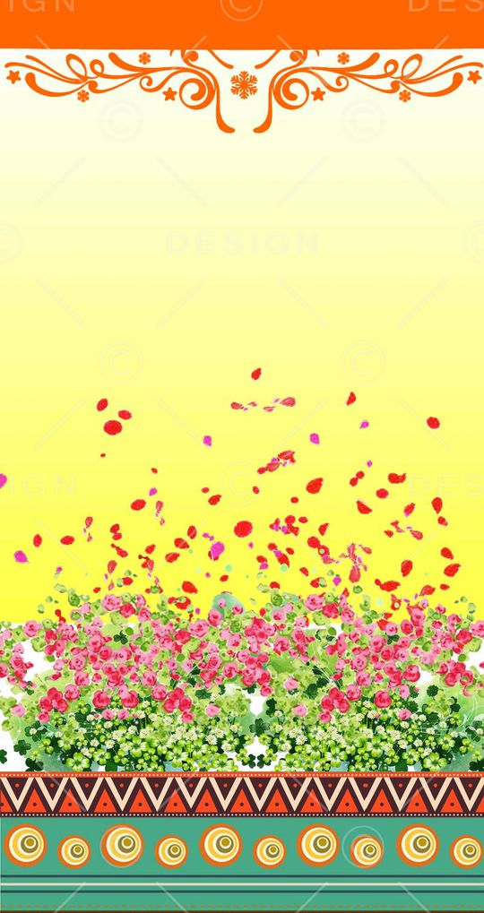 小清新印花华亿平台图片