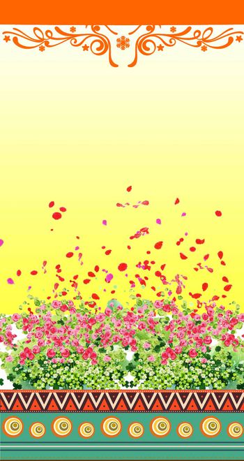 小清新印花华亿平台图片