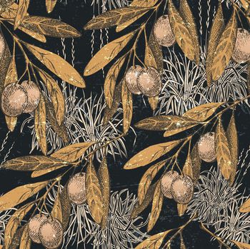 411038-复古莫里斯风格水果印花