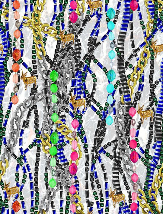 复古印花华亿平台图片