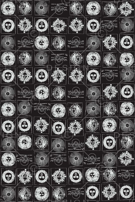 戏曲人物印花华亿平台图片