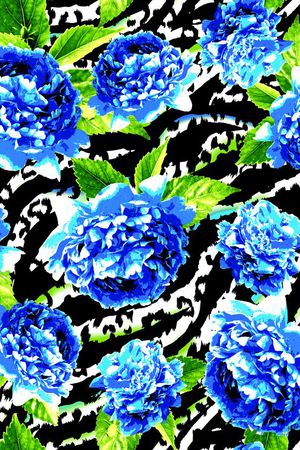 植物花卉印花华亿平台图片