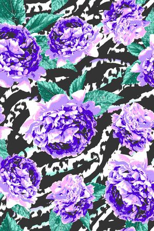 植物花卉印花华亿平台图片