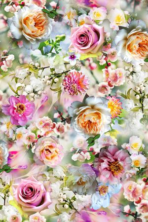 清爽小清新印花华亿平台图片