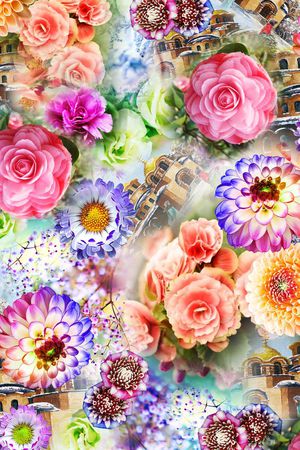 时尚绚丽印花华亿平台图片