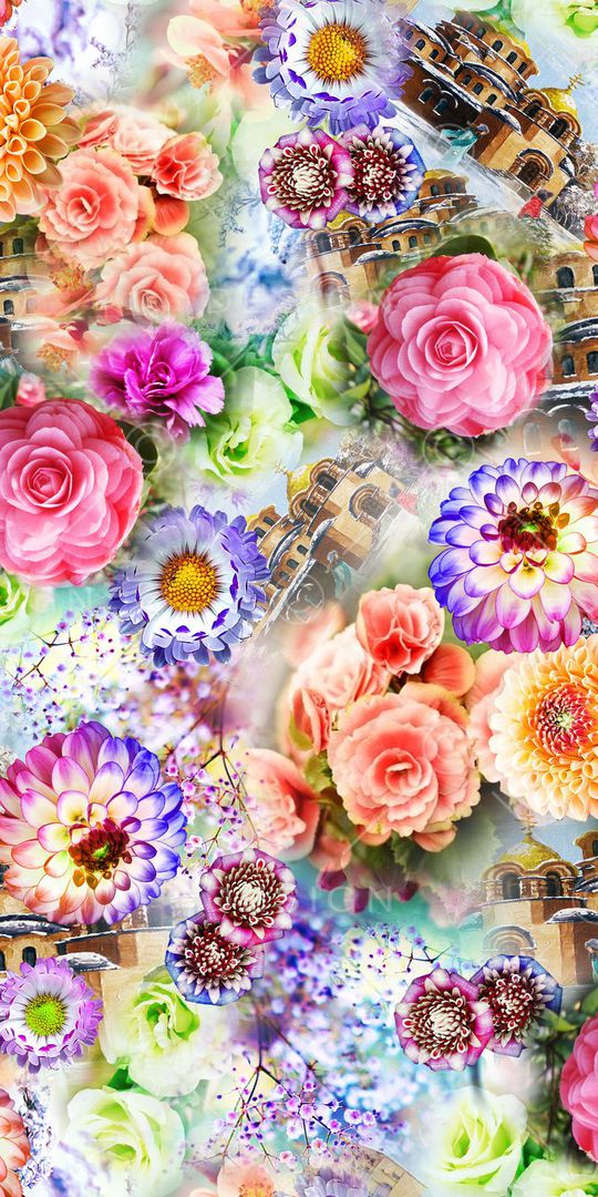 时尚绚丽印花华亿平台图片