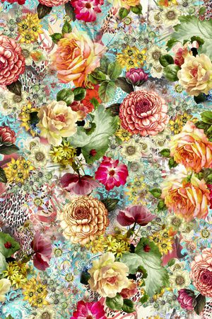 大气清爽印花华亿平台图片