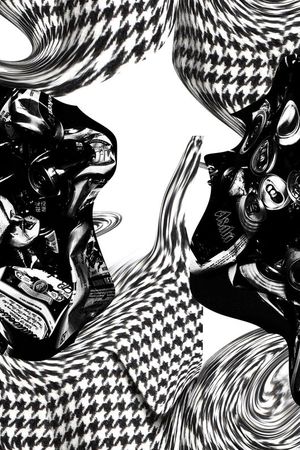 抽象印花华亿平台图片