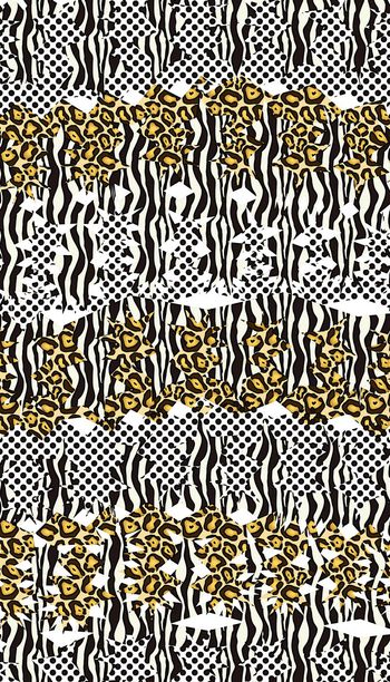 411247-非洲风情豹纹斑马纹组合女装衬衣连衣