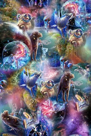 戏曲人物印花华亿平台图片