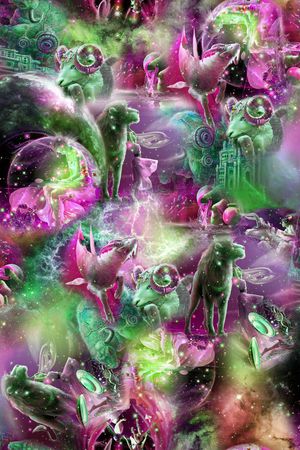 戏曲人物印花华亿平台图片