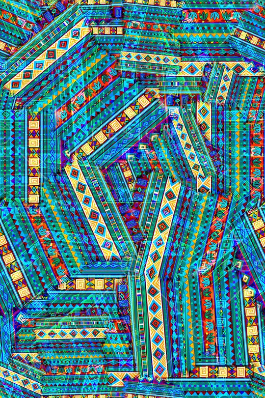 抽象印花华亿平台图片