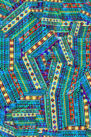 抽象印花华亿平台图片