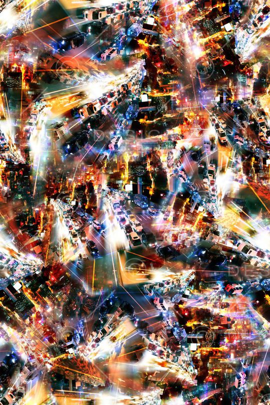 抽象印花华亿平台图片