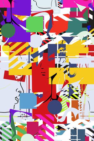 抽象印花华亿平台图片