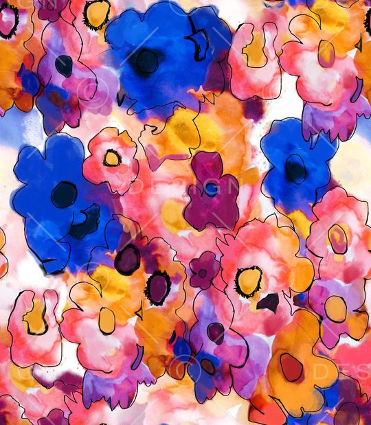 花朵印花华亿平台图片