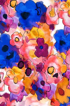 花朵印花华亿平台图片