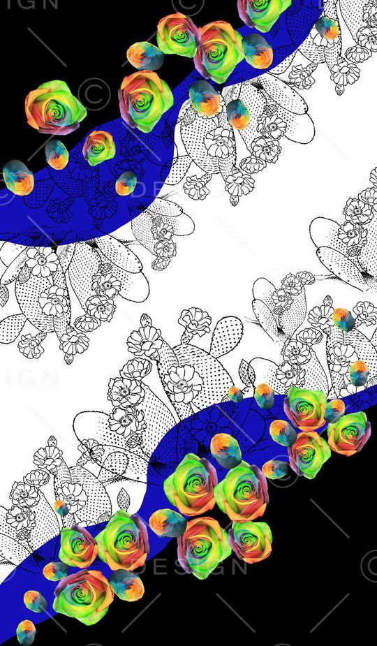线描印花华亿平台图片