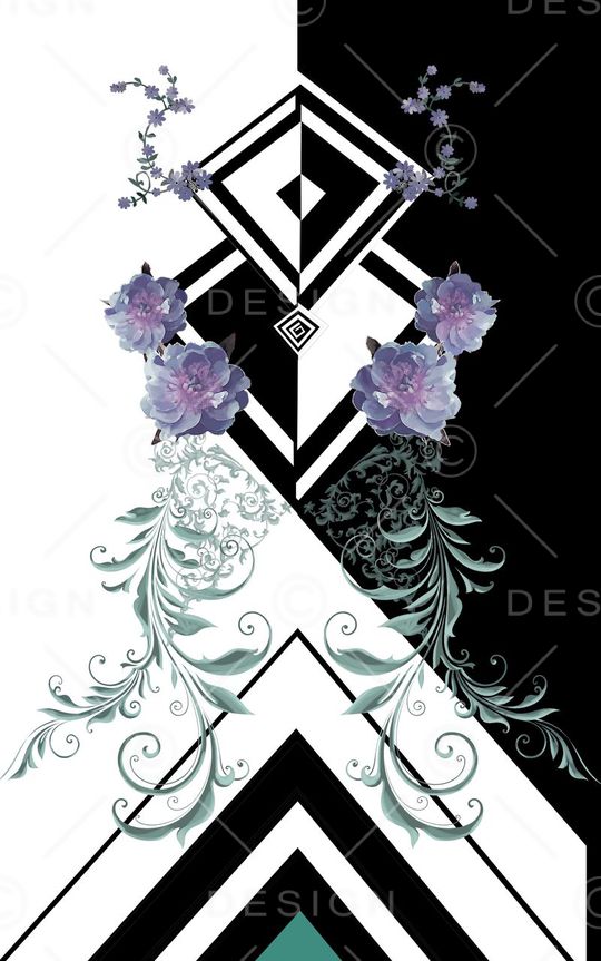 欧式花边印花华亿平台图片