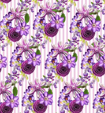 411534-小清新紫调小碎花