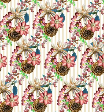 411535-小清新紫调小碎花