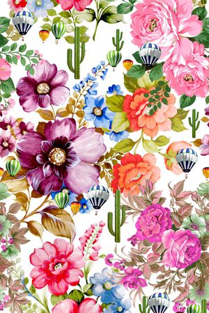 手绘印花华亿平台图片