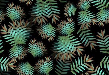 411603-绚丽树叶满地印花