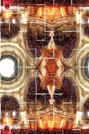 教堂印花华亿平台图片