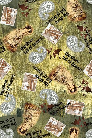 抽象印花华亿平台图片