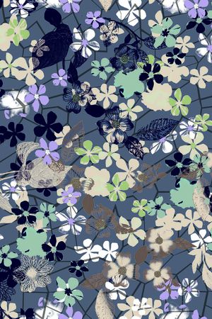 优雅清新印花华亿平台图片