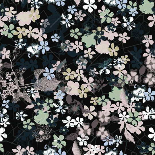 优雅清新印花华亿平台图片