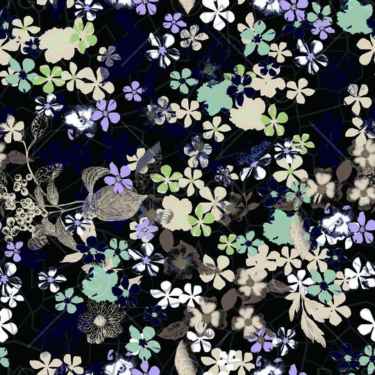 优雅清新印花华亿平台图片