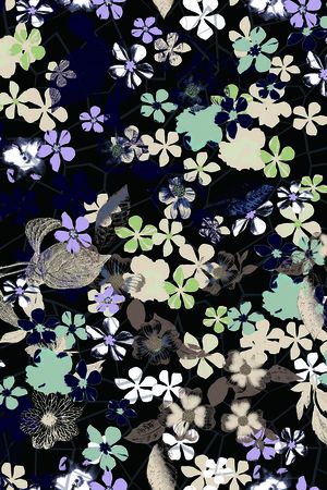 优雅清新印花华亿平台图片