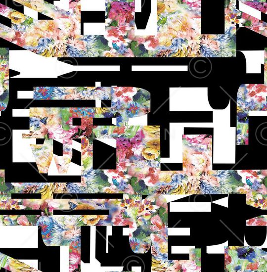 抽象印花华亿平台图片