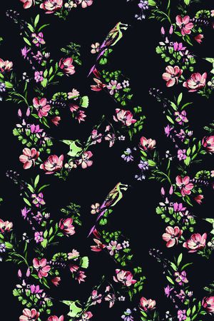 优雅清新印花华亿平台图片