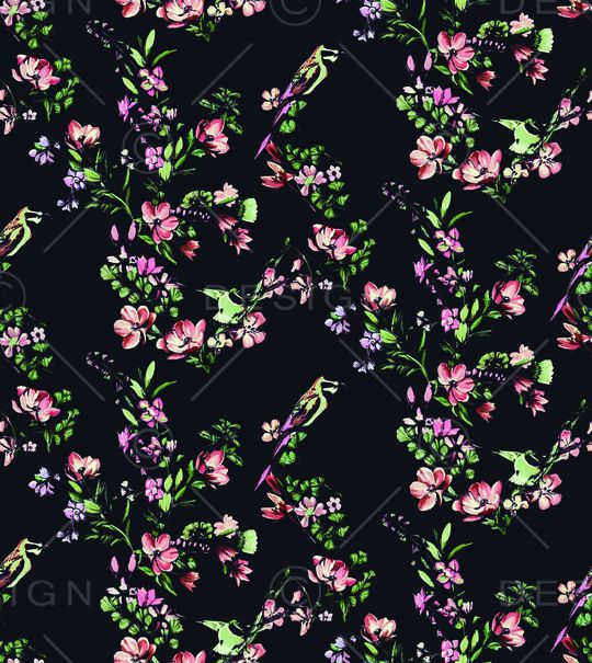 优雅清新印花华亿平台图片