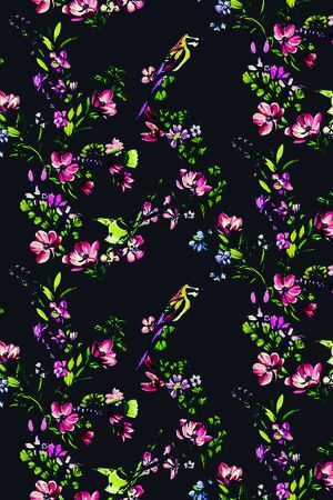 优雅清新印花华亿平台图片