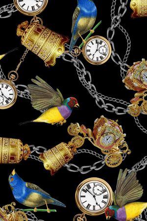 大气黑底印花华亿平台图片