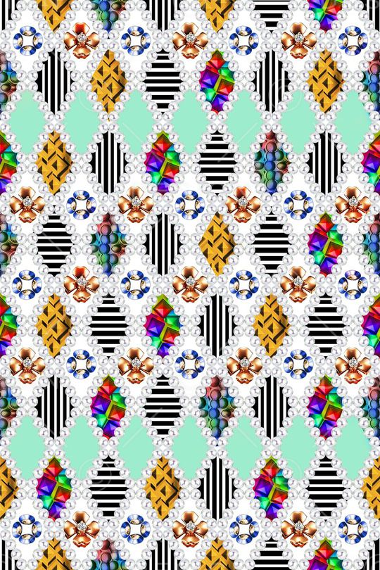 几何印花华亿平台图片