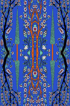 戏曲人物印花华亿平台图片