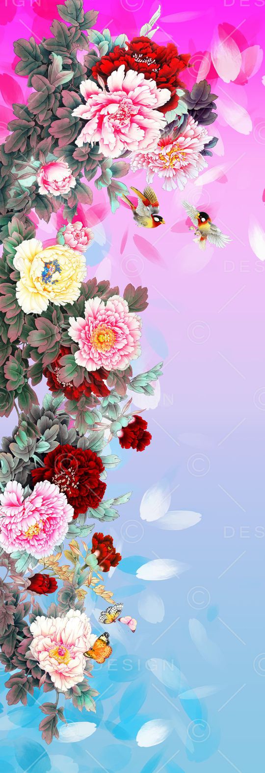 中国风印花华亿平台图片