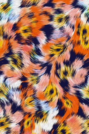 动物纹印花华亿平台图片